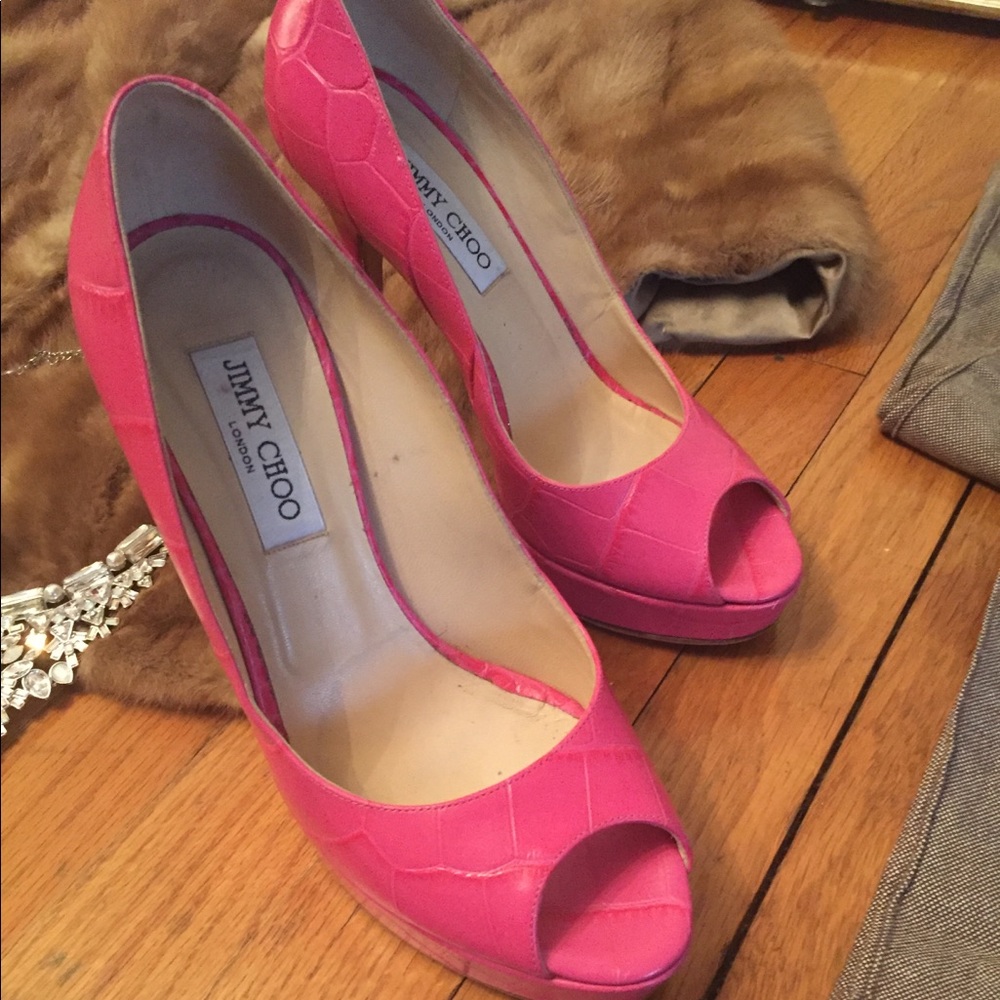 Bright Pink Jimmy Choo
